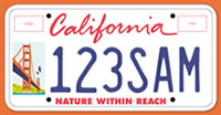 Bay Area Special License Plate